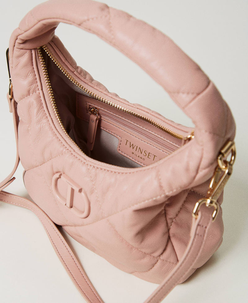 Petite besace matelassée et rembourrée Rose Poudre Femme 242TB7352_00083_04