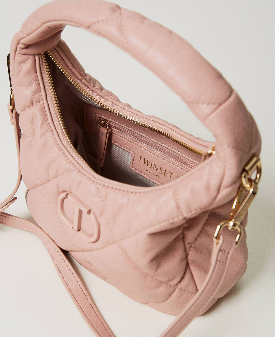 Petite besace matelassée et rembourrée Rose Poudre Femme 242TB7352_00083_04