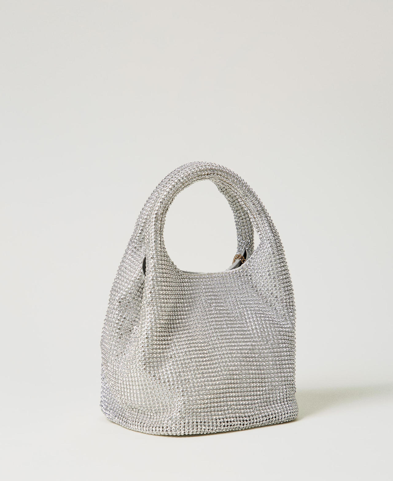„Rendez-Vous“-Bag aus Strass mit „Oval T“-Charm Kristall Frau 242TB7403_00888_03