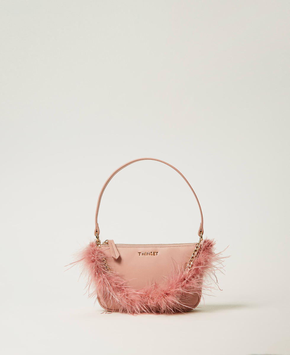 Petite Folie' shoulder bag with Oval T Woman, Pink | TWINSET Milano
