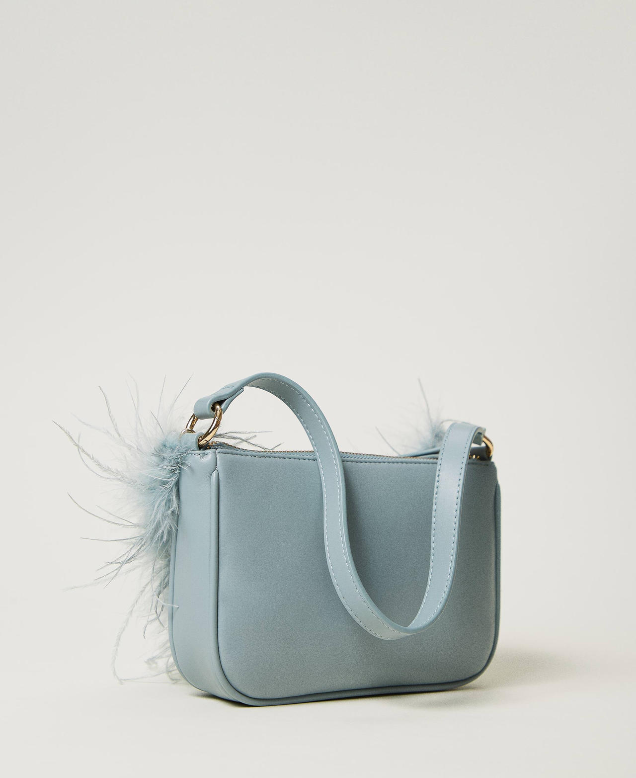 'Petite Folie' shoulder bag with Oval T Gainsboro Gray Woman 242TB7420_11760_03