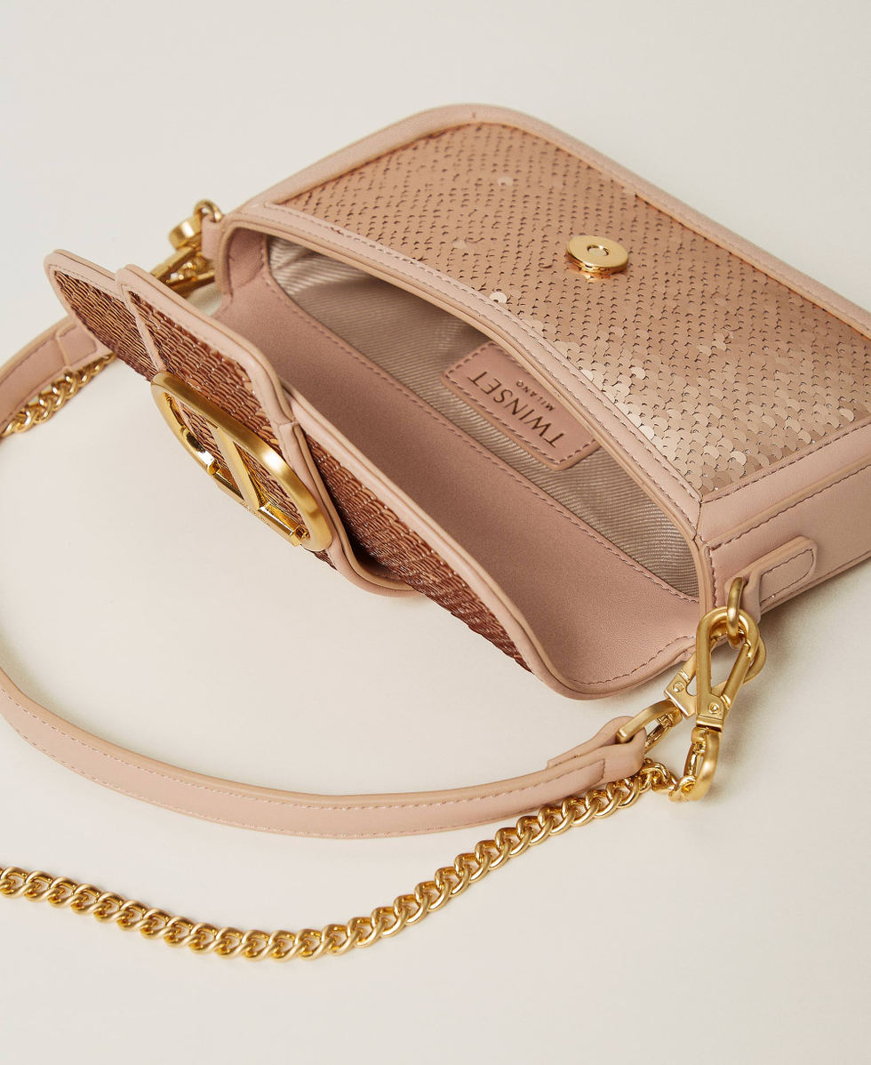 Amie' shoulder bag with sequins Woman, Pink | TWINSET Milano