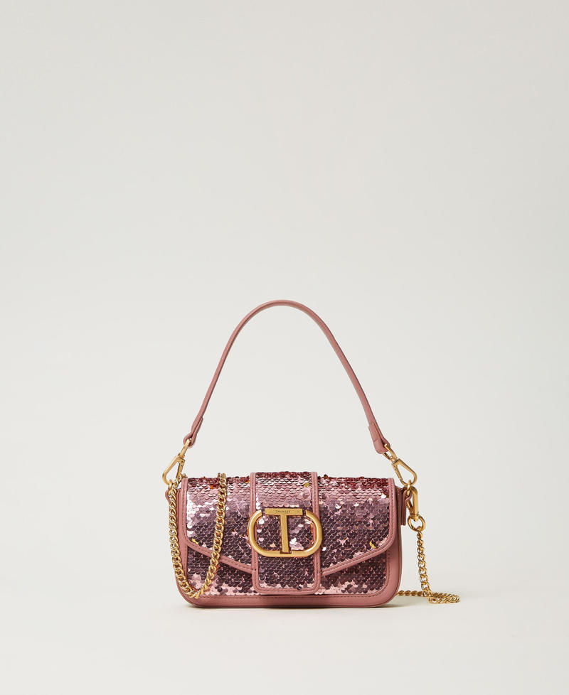 'Amie' shoulder bag with sequins Crayola Pink Woman 242TB7430_11753_01