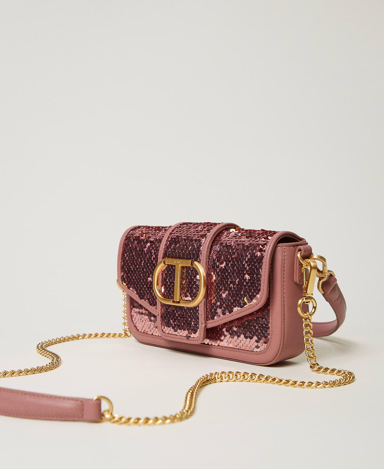 'Amie' shoulder bag with sequins Crayola Pink Woman 242TB7430_11753_02