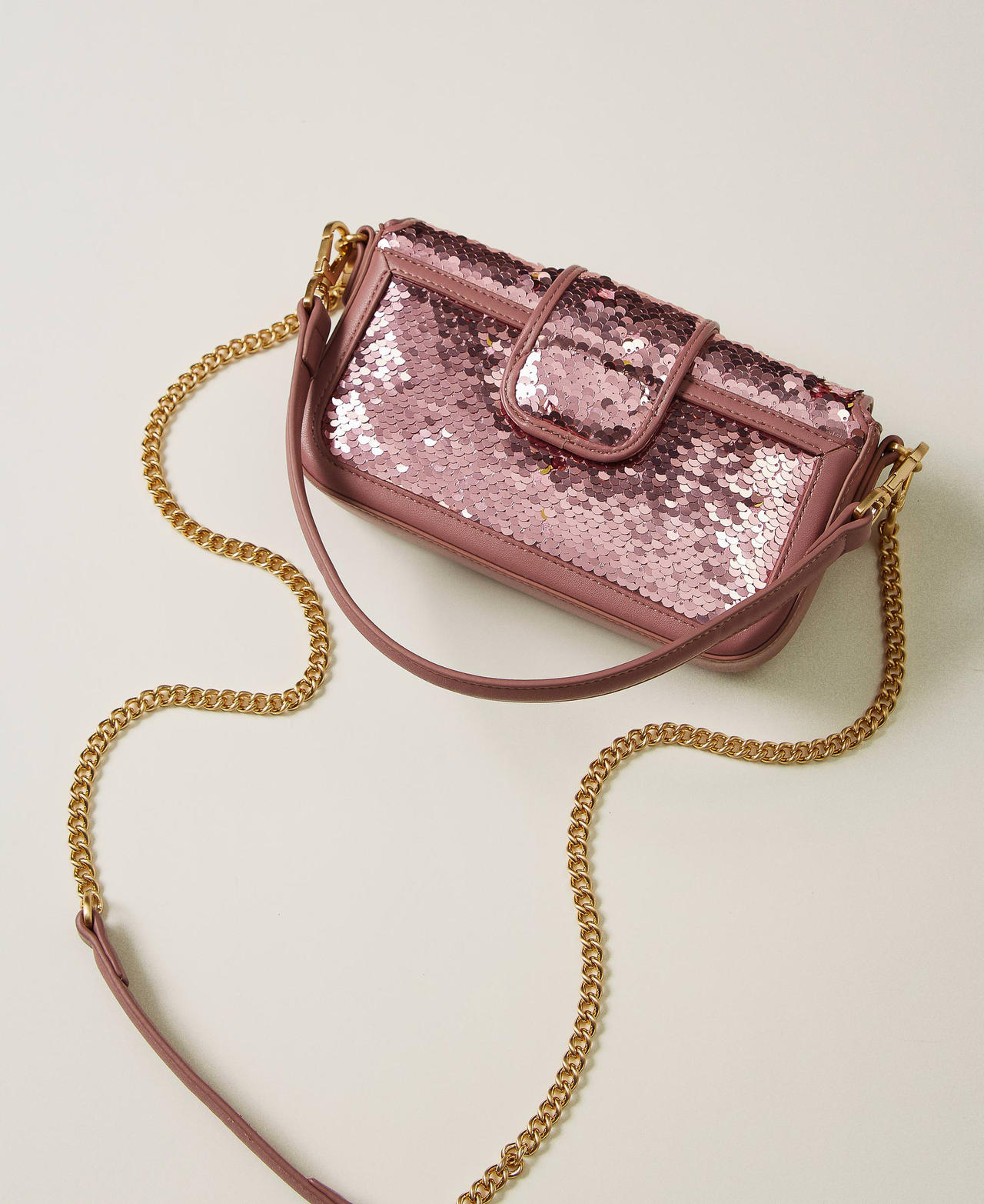 'Amie' shoulder bag with sequins Crayola Pink Woman 242TB7430_11753_03