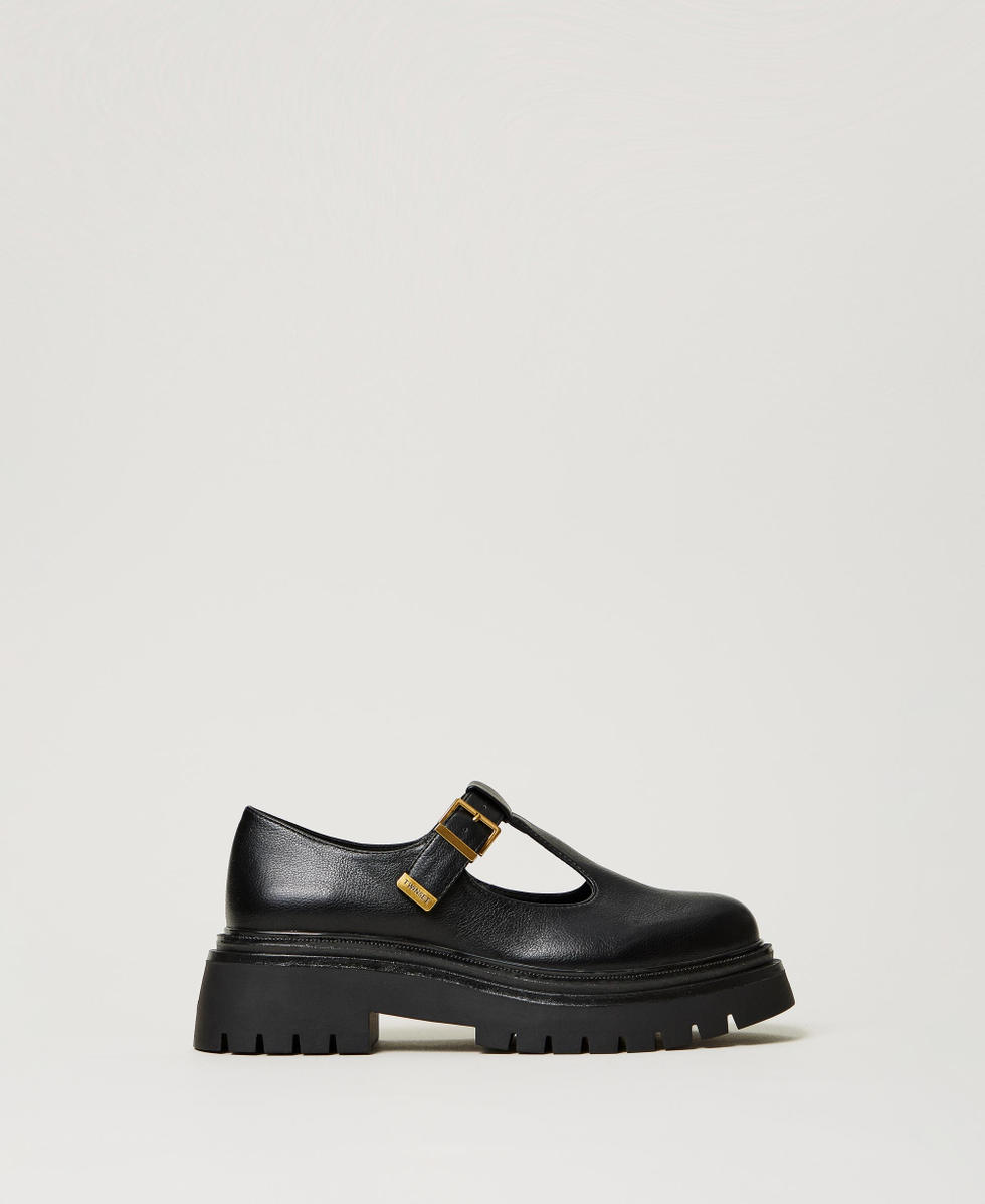 Rubber mary jane shoes top
