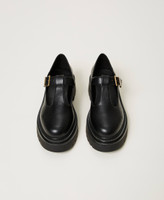 Mary Jane shoes with buckle Woman, Black | TWINSET Milano