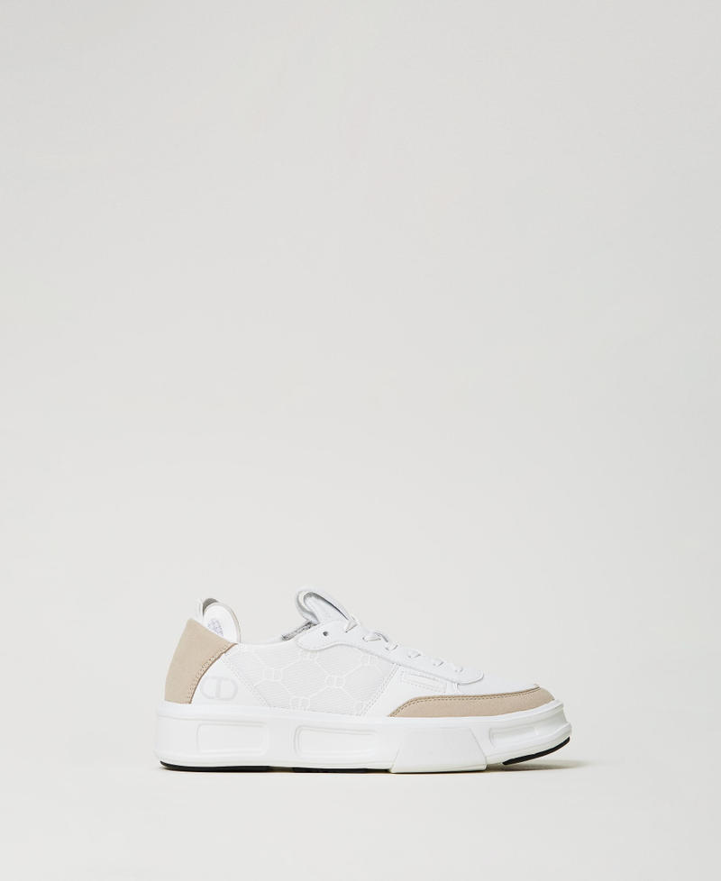 Colour block Fessura trainers White Woman 242TCP210_00001_01