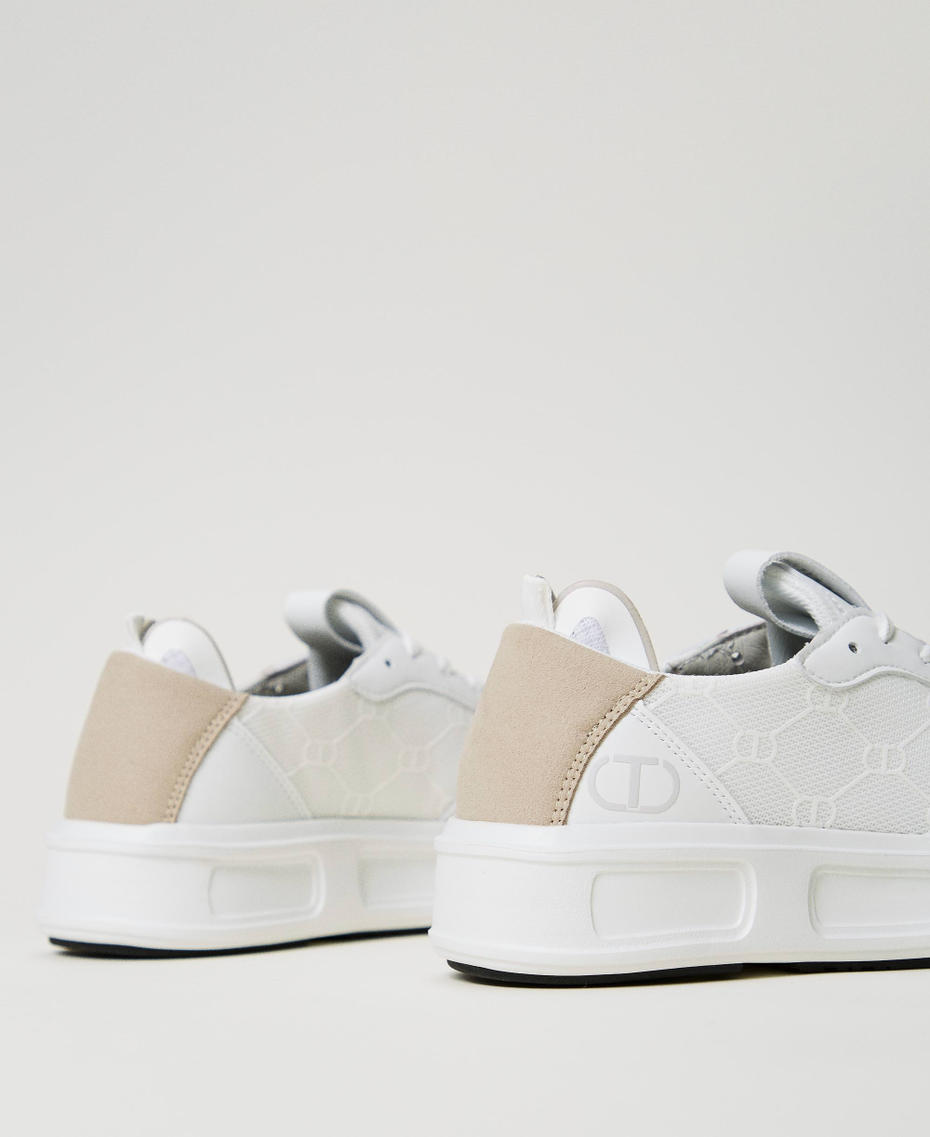 Sneakers Fessura color block Bianco Donna 242TCP210_00001_03