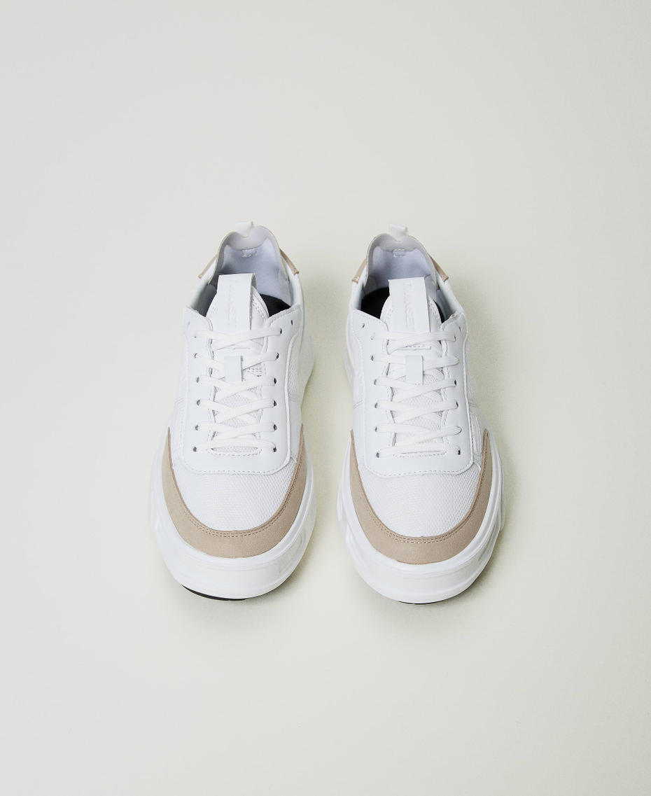 Colour block Fessura trainers White Woman 242TCP210_00001_04