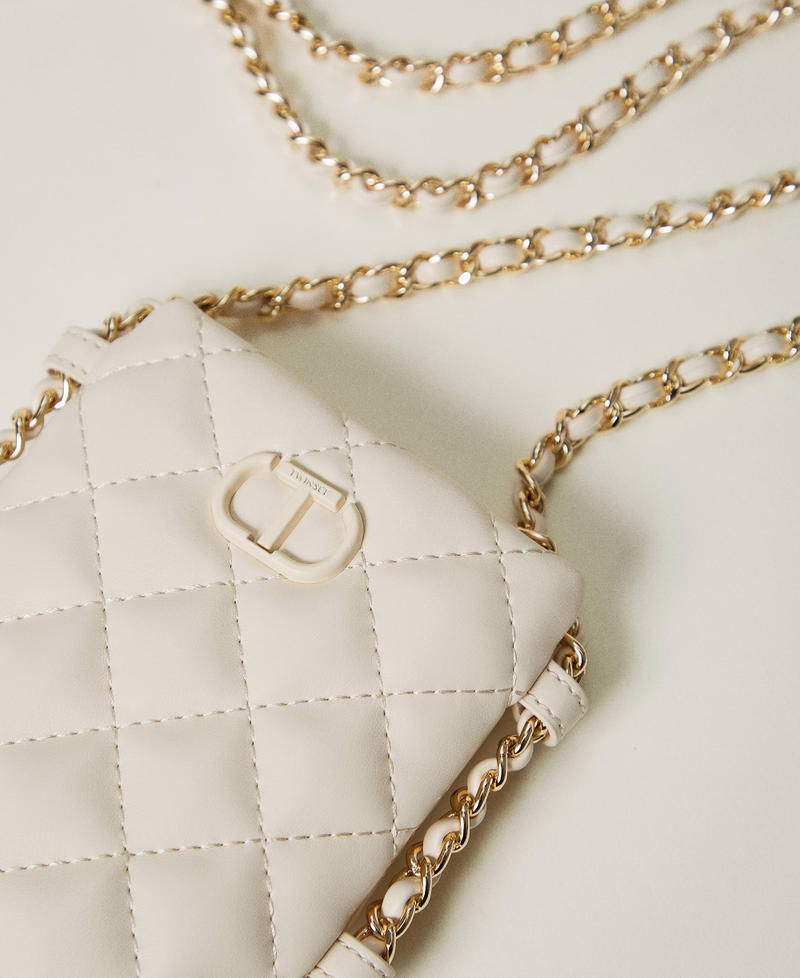 Portacellulare trapuntato con Oval T