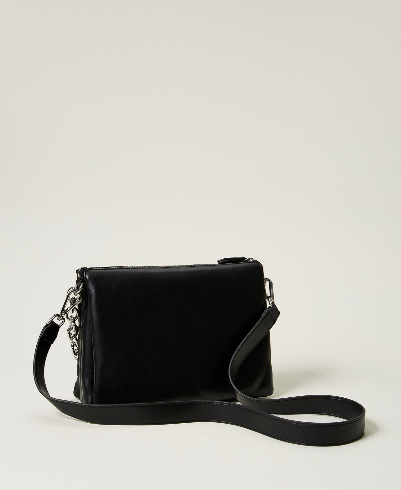 'Via Manzoni' shoulder bag with studs Black Woman 242TD8211_00006_03