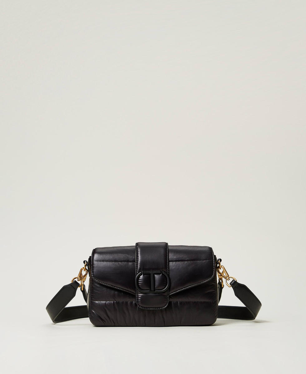 Amie Ski' medium nylon shoulder bag Woman, Black | TWINSET Milano