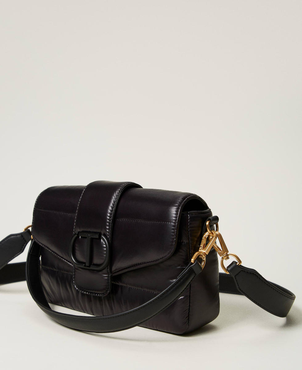 Borsa a tracolla 'Amie Ski' media in nylon Donna, Nero | TWINSET