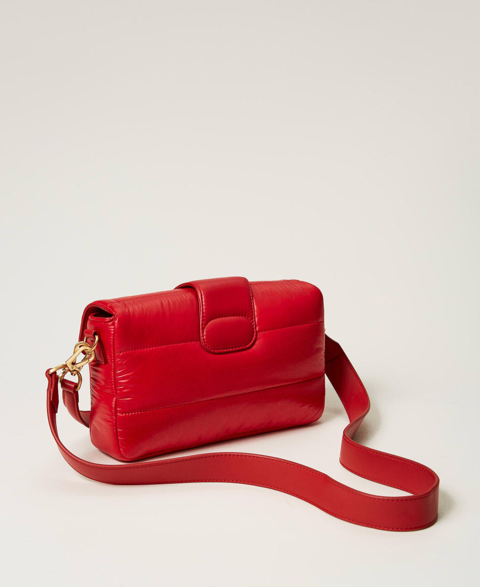 Amie Ski' medium nylon shoulder bag Woman, Red | TWINSET Milano