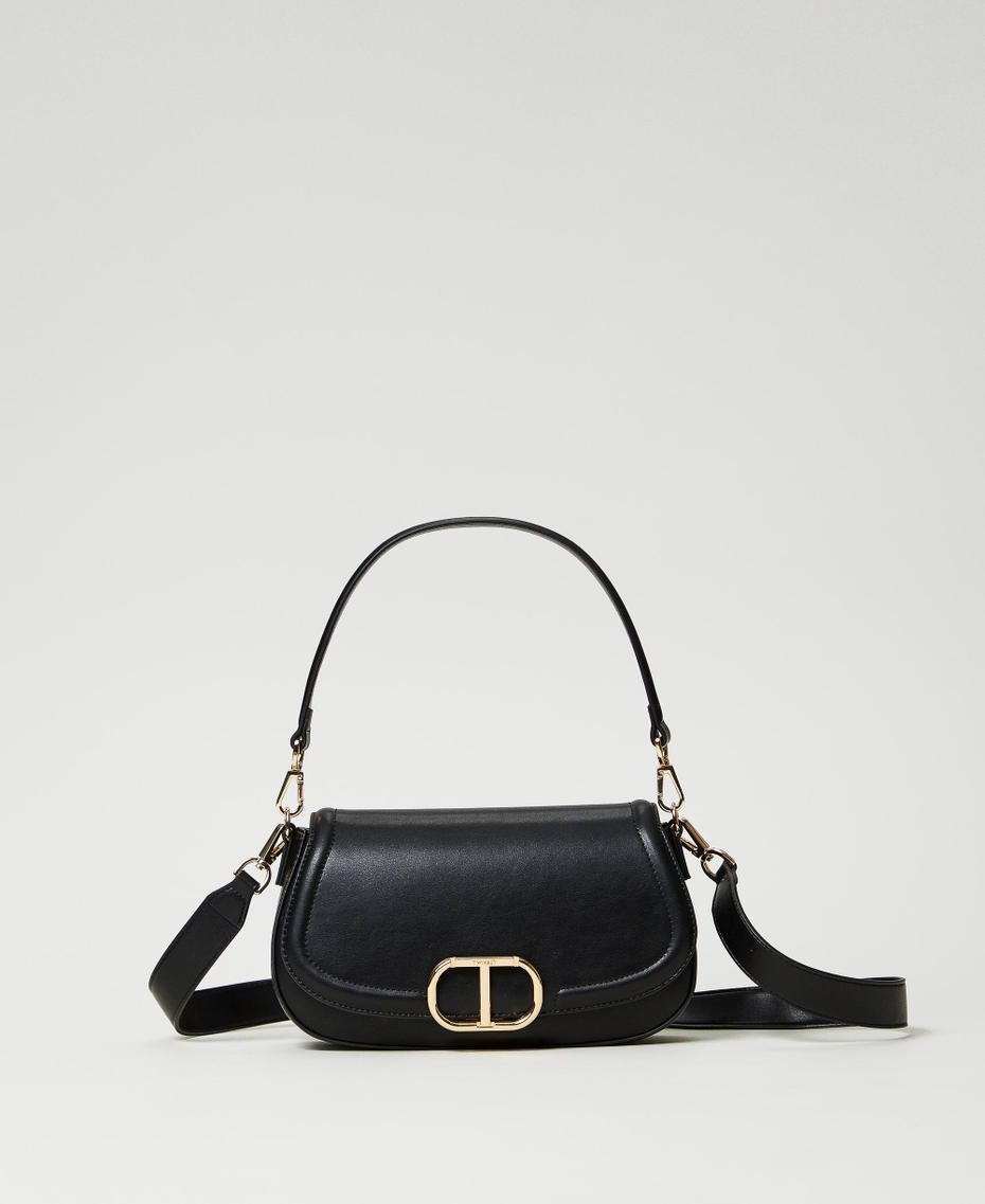 'Brera' shoulder bag with Oval T fastener Black Woman 242TD8291_00006_01