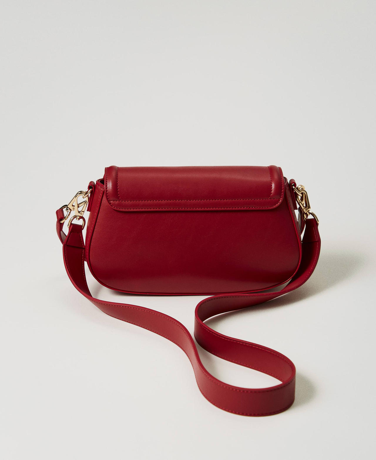 'Brera' shoulder bag with Oval T fastener Venetian Red Woman 242TD8291_00740_03