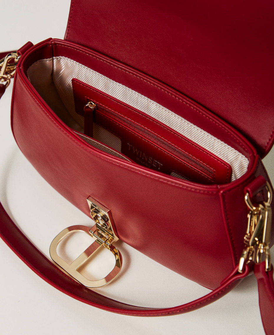 'Brera' shoulder bag with Oval T fastener Venetian Red Woman 242TD8291_00740_04