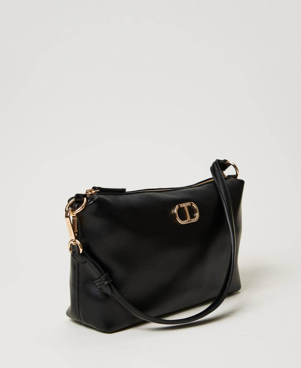Mignon shoulder bag with Oval T Woman Black TWINSET Milano