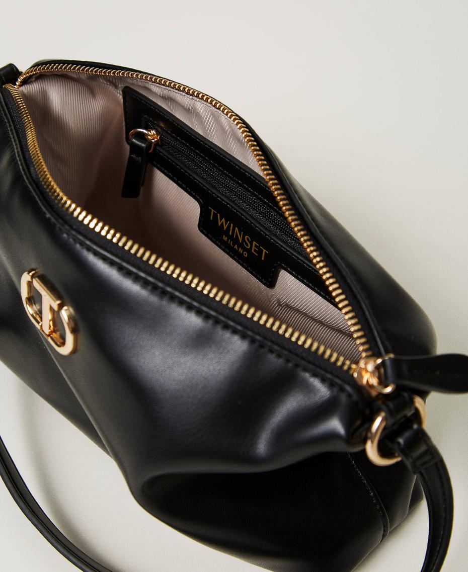 ‘Mignon’ shoulder bag with Oval T Black Woman 242TD8380_00006_04