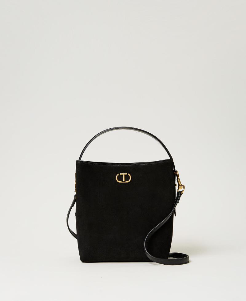 ‘Chelsea’ leather bucket bag Sand Woman 242TD8401-01