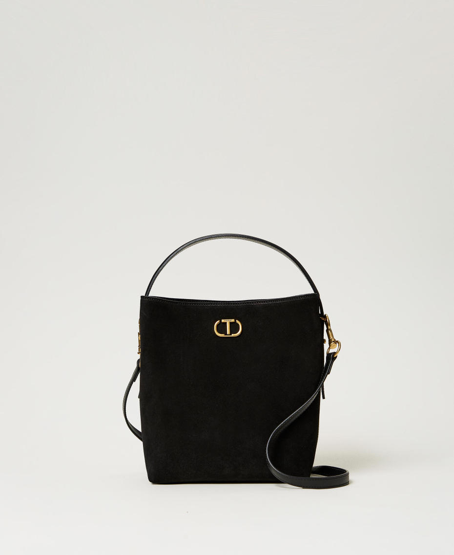 ‘Chelsea’ leather bucket bag Sand Woman 242TD8401-01