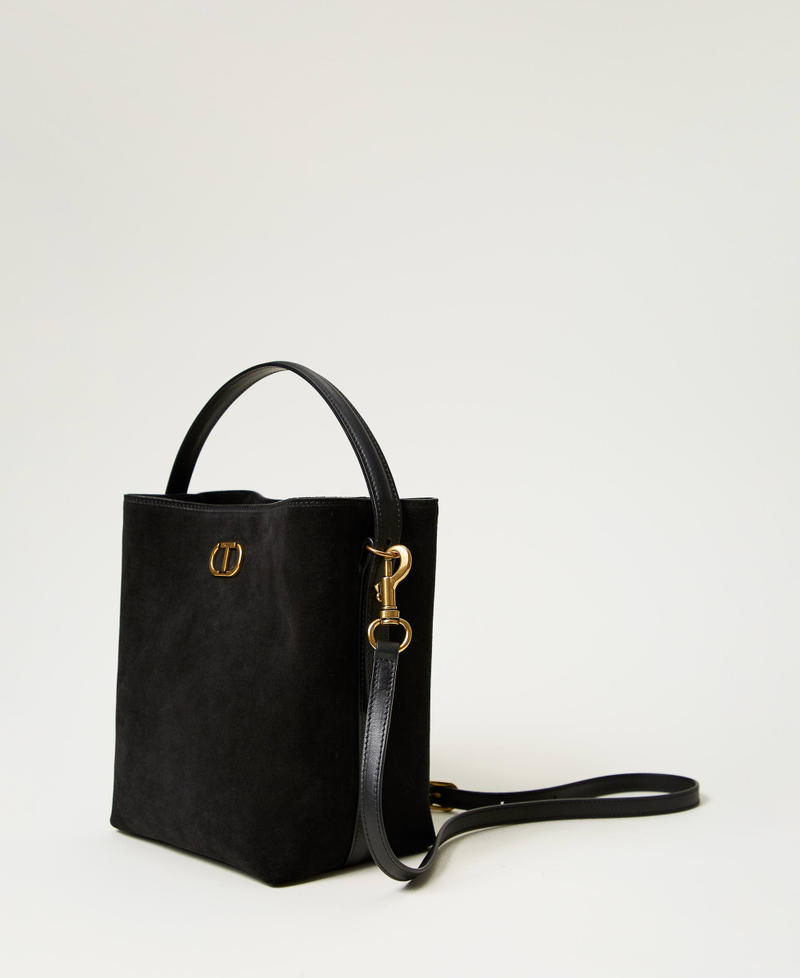 &lsquo;Chelsea&rsquo; leather bucket bag Black Woman 242TD8401_00006_02