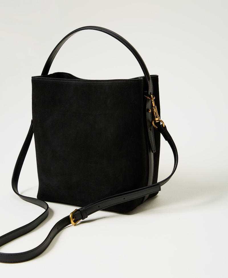 ‘Chelsea’ leather bucket bag Sand Woman 242TD8401-03