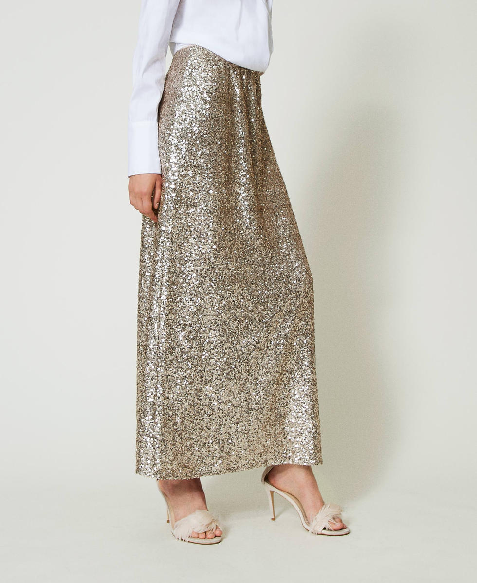Buy sequin long skirt top