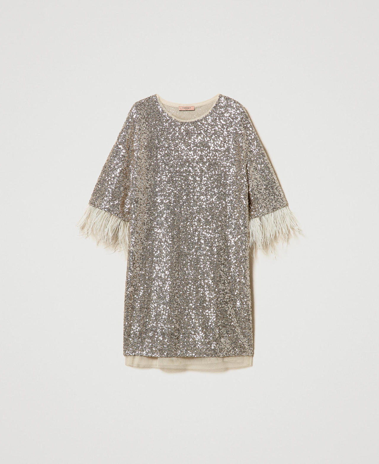 Scee by twin set Abito corto in full paillettes