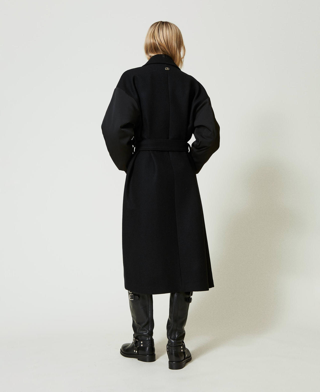 Wool blend cloth coat Black Woman 242TF2130-03