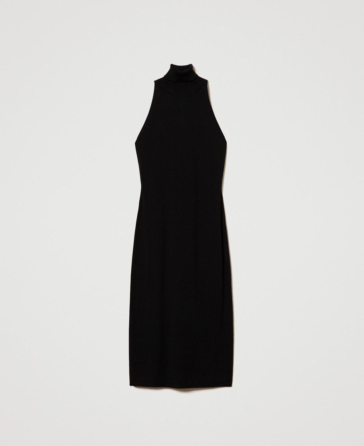 Scee by twin set Abito halter longuette in maglia