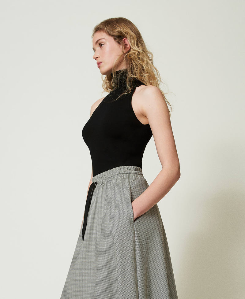 Knit fitted top Black Woman 242TF3031_00006_03