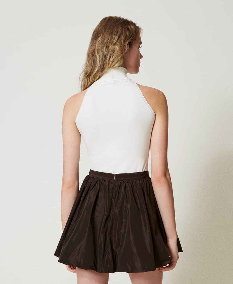 Knit fitted top White Snow Woman 242TF3031_00282_04