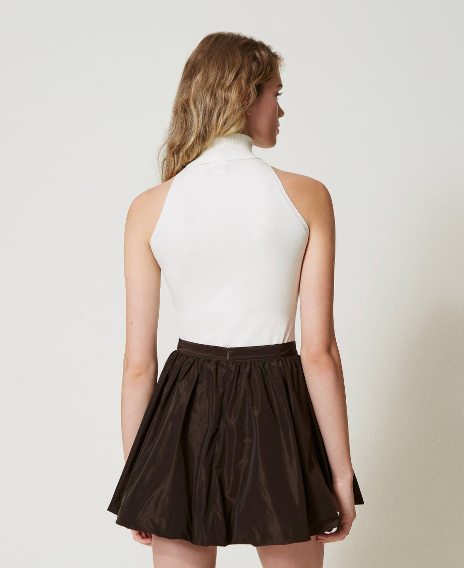 Knit fitted top White Snow Woman 242TF3031_00282_04