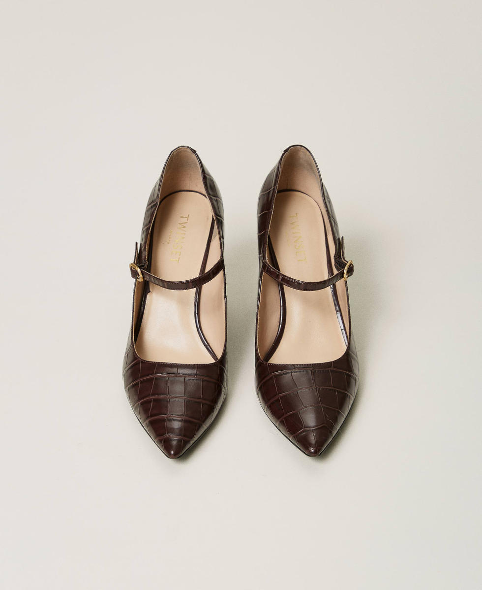 D&eacute;collet&eacute; con stampa cocco Coffee Chocolate Donna 242TGT044_11946_04