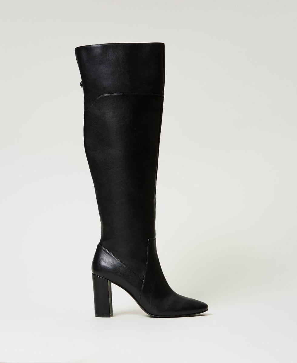 Over-the-knee boots Black Woman 242TGT056_00006_01