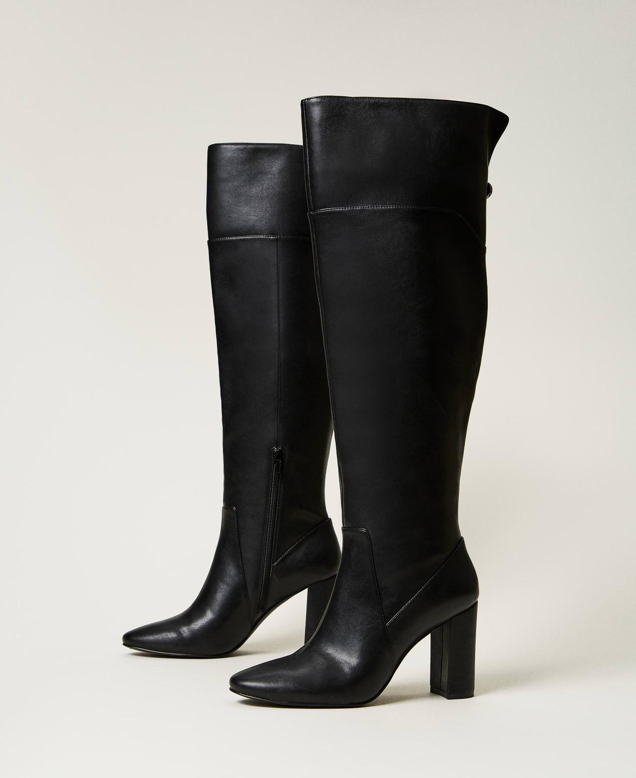 Over-the-knee boots Woman, Black | TWINSET Milano