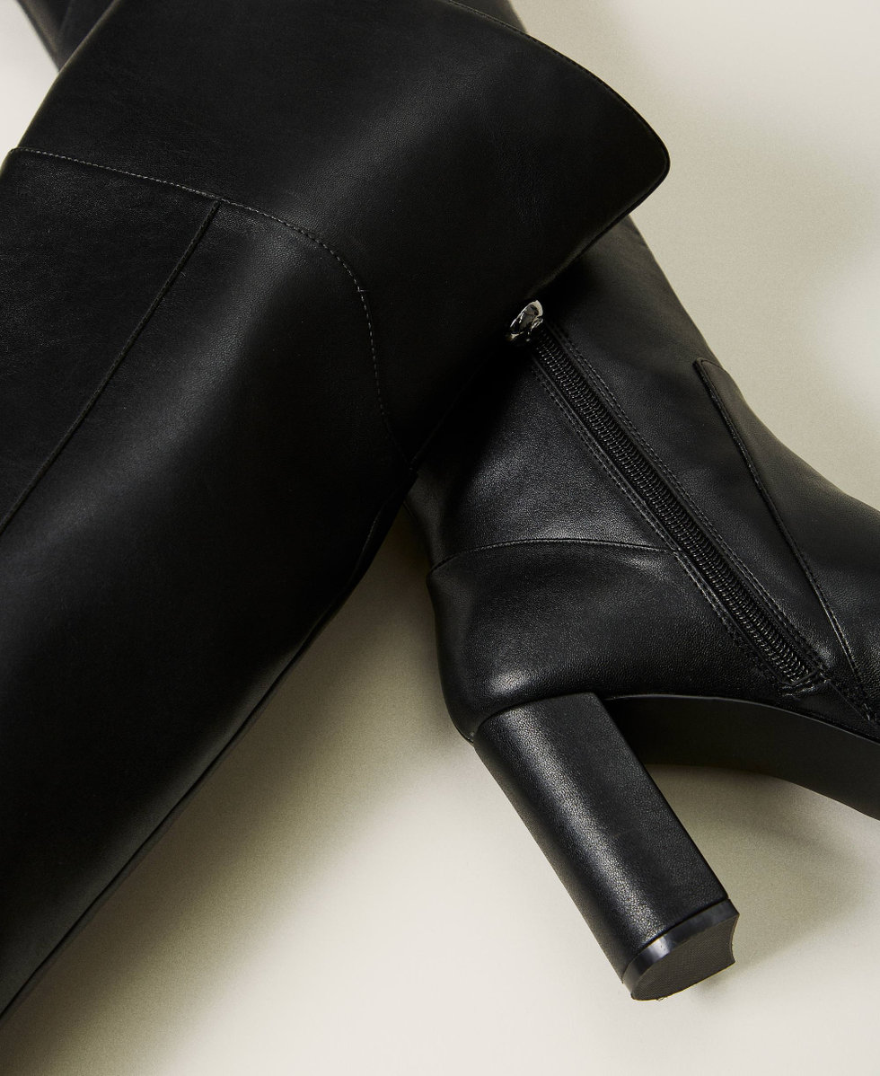 Overknee Stiefel Frau Schwarz TWINSET Milano