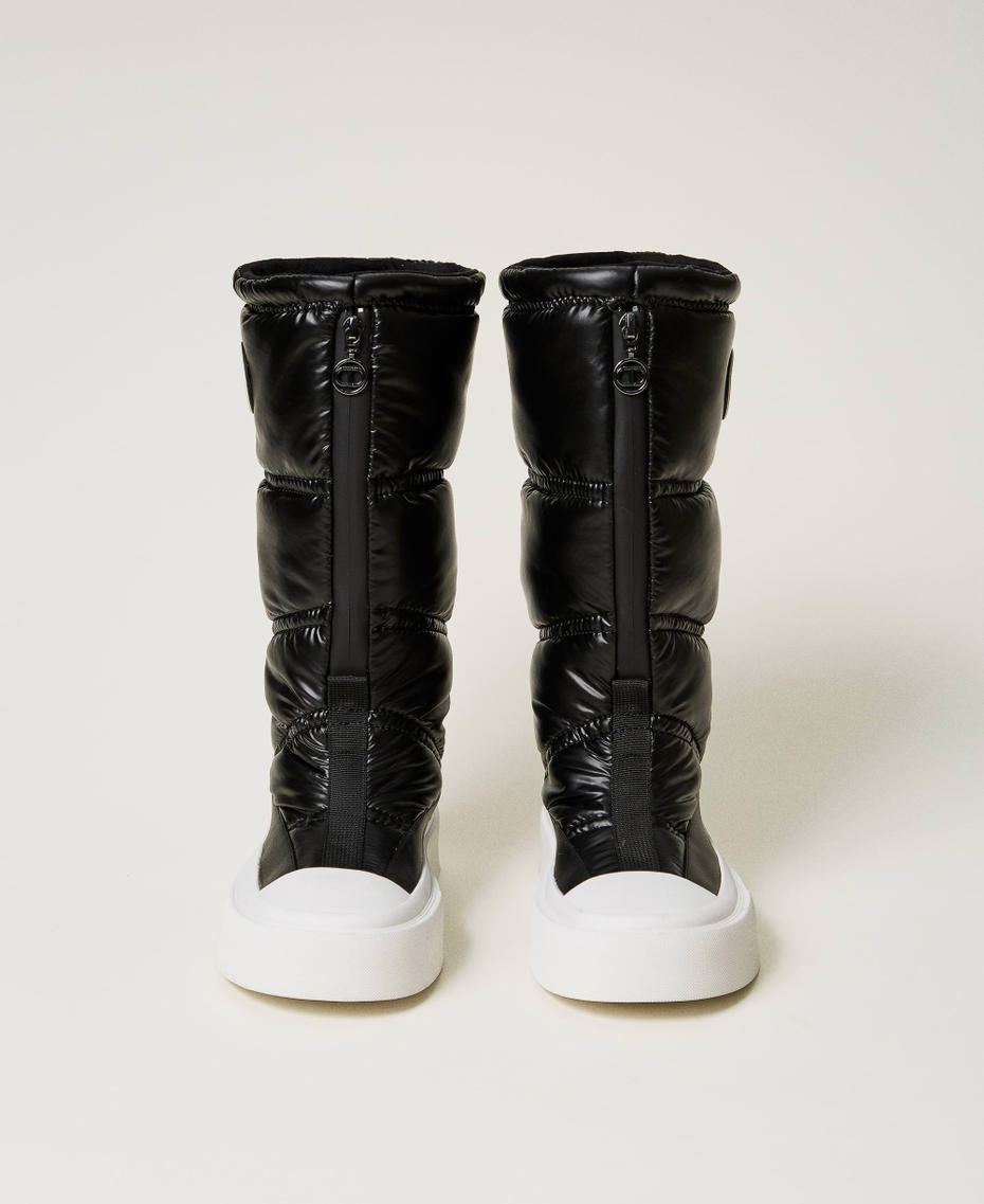 Padded boots with logo Black Woman 242TGT200_00006_04