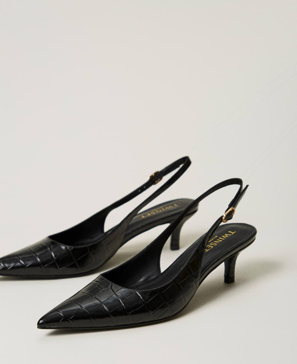 Escarpin croco shop