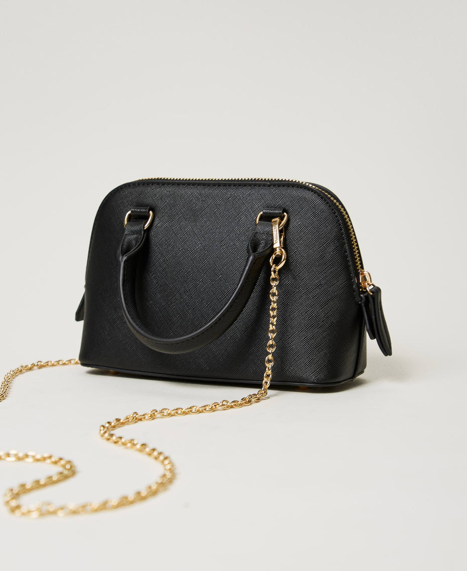 Mini borsa a tracolla con Oval T Nero Donna 242TH7013_00006_03