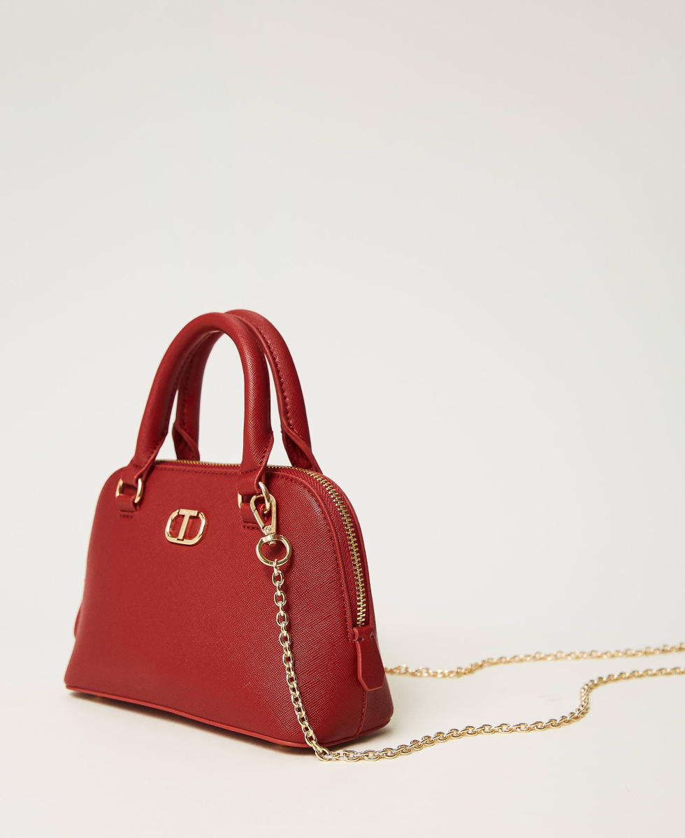 Mini sac a bandouliere avec Oval T Femme Rouge TWINSET Milano