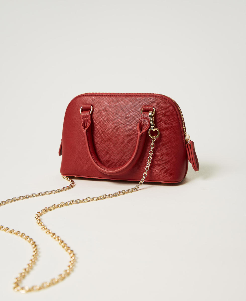 Mini sac &agrave; bandouli&egrave;re avec Oval T Rouge Pomp&eacute;ien Femme 242TH7013_11755_03