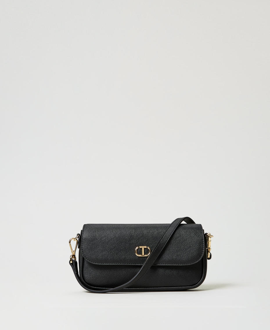 Mini shoulder bag with Oval T