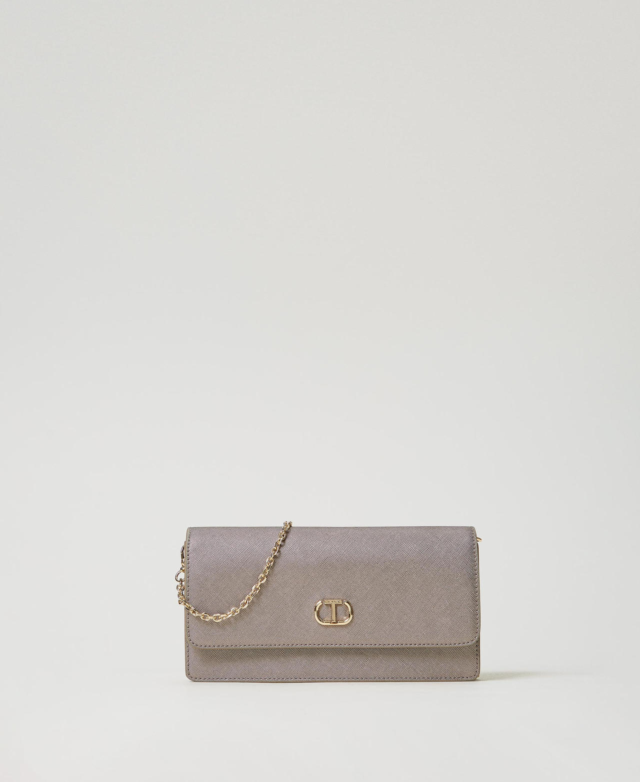 Minibolso bandolera con Oval T Plata Mujer 242TL8011_00995_01