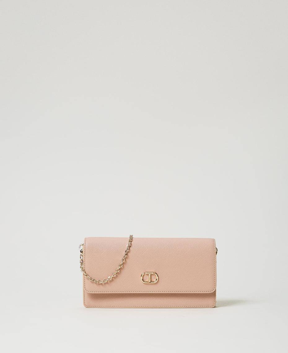 Mini shoulder bag with Oval T Peachy Keen Pink Woman 242TL8011_11947_01