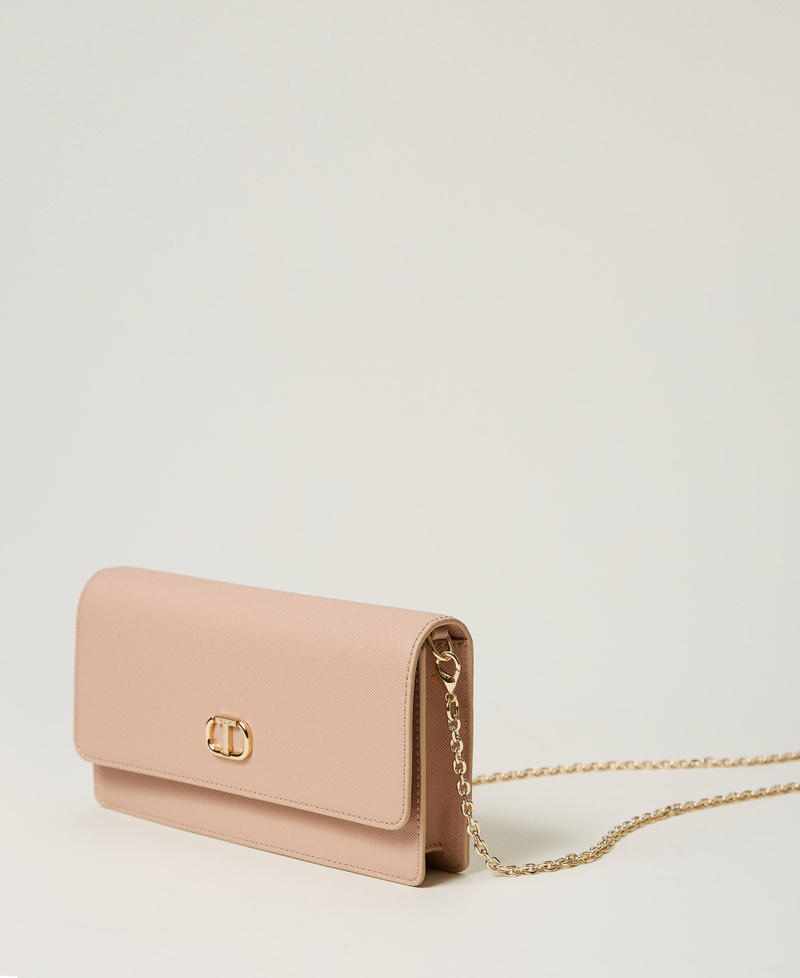 Mini shoulder bag with Oval T Peachy Keen Pink Woman 242TL8011_11947_02