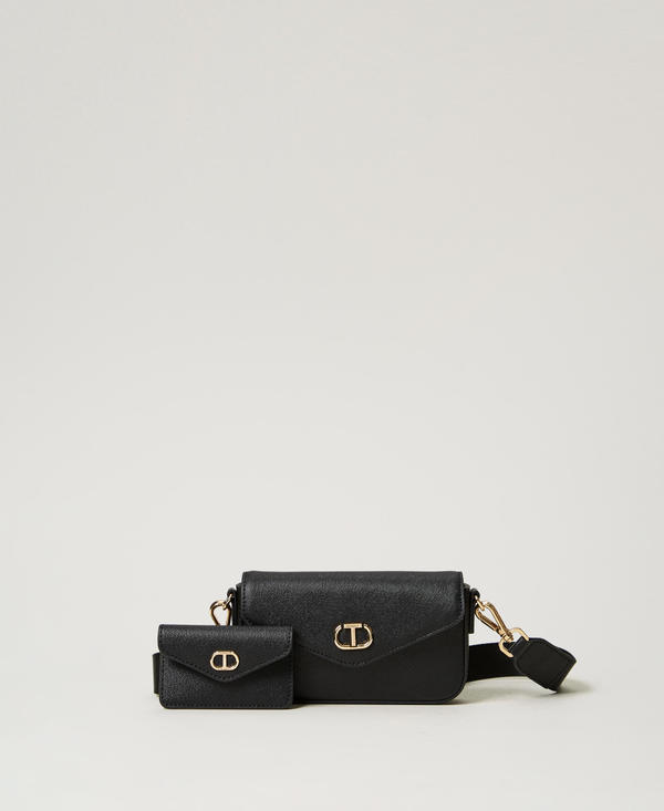 Mini shoulder bag with card holder