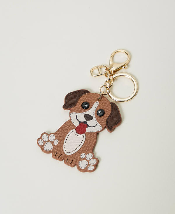 Schlüsselanhänger mit Hund und Oval T